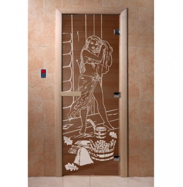 Дверь для саун «Дженифер» бронза 2.0м х 0,8м